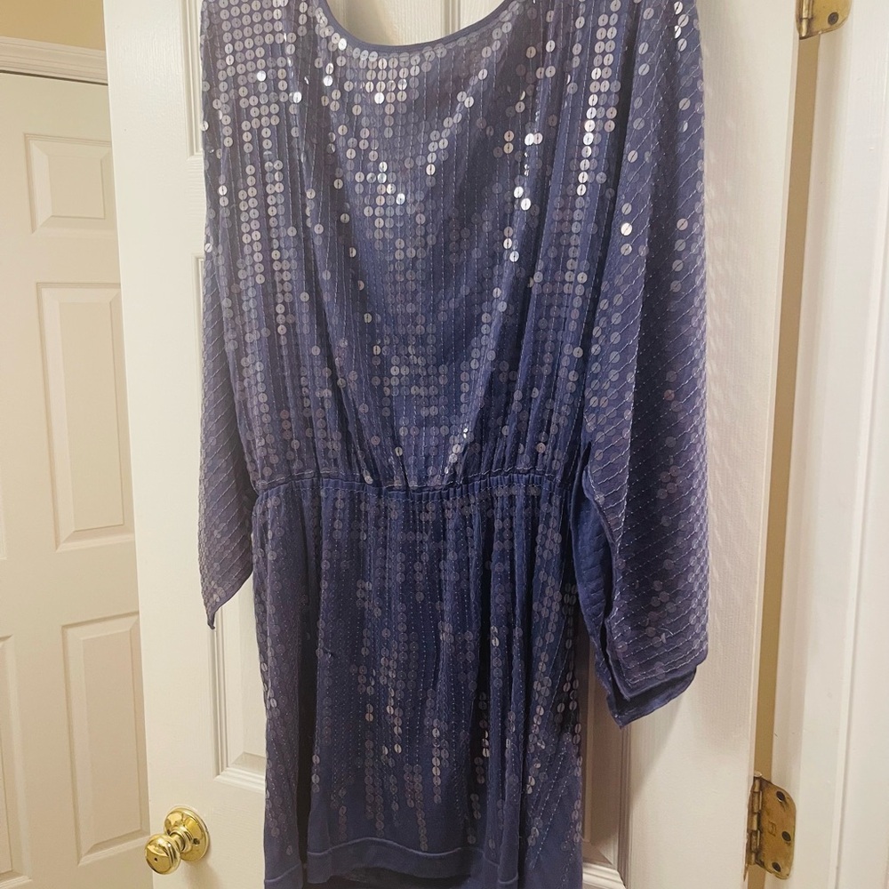 LaRok Blue Sequin Mini Dress
